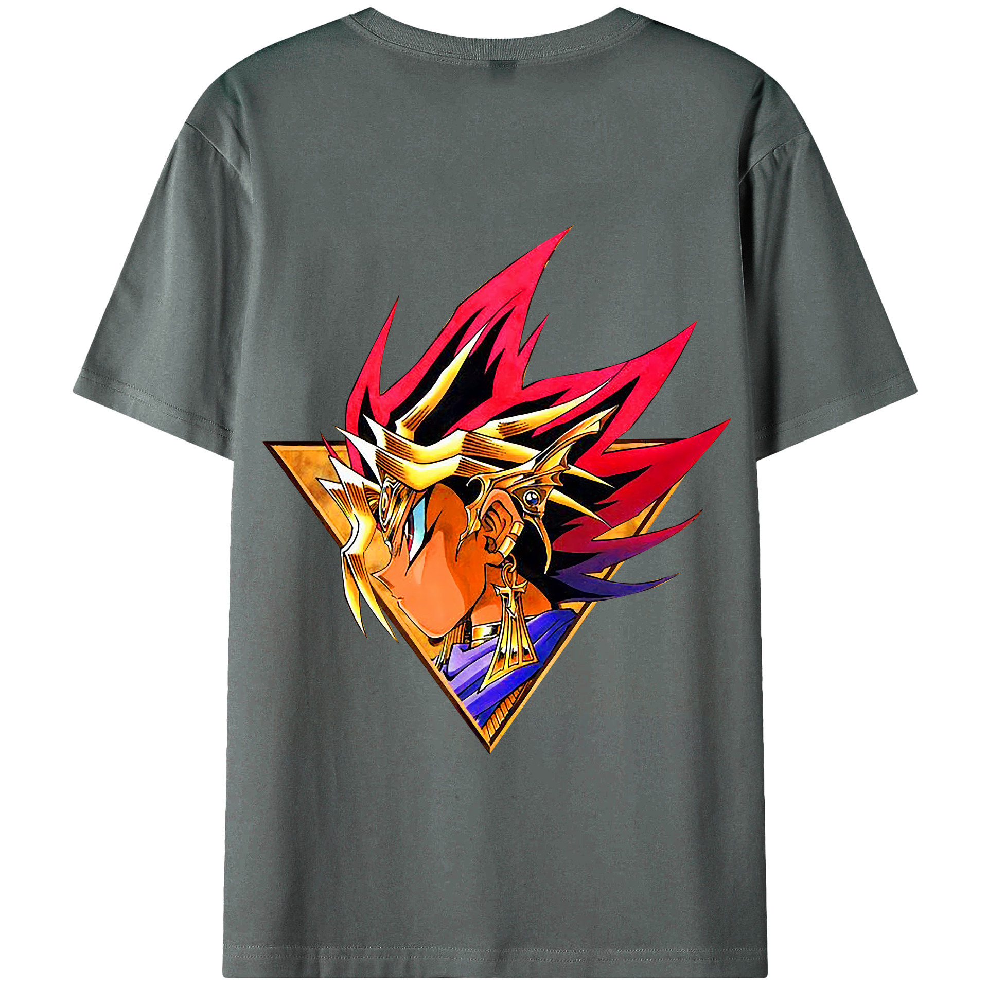 （画像用） 遊☆戯☆王 Yu-Gi-Oh! 綿100％半袖Tシャツ（背面プリント）